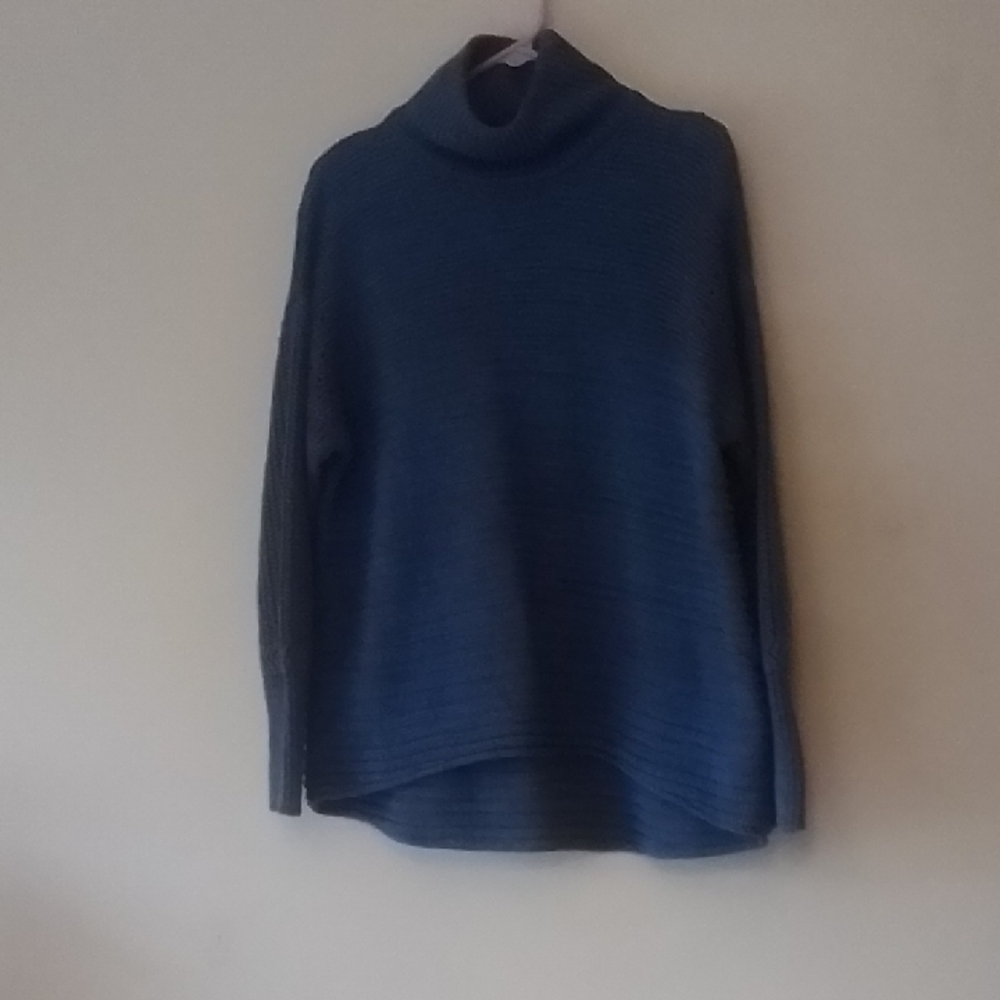 Simply Vera Vera Wang Deep Blue Cowl Neck Sweater, Sz L